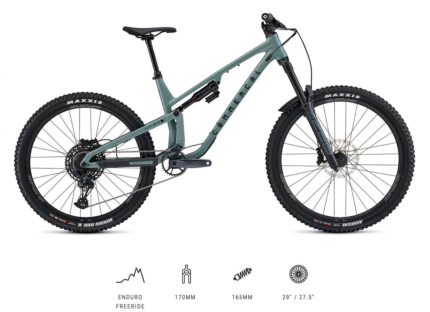 COMMENCAL META SX V5 RIDE PYRITE GREY