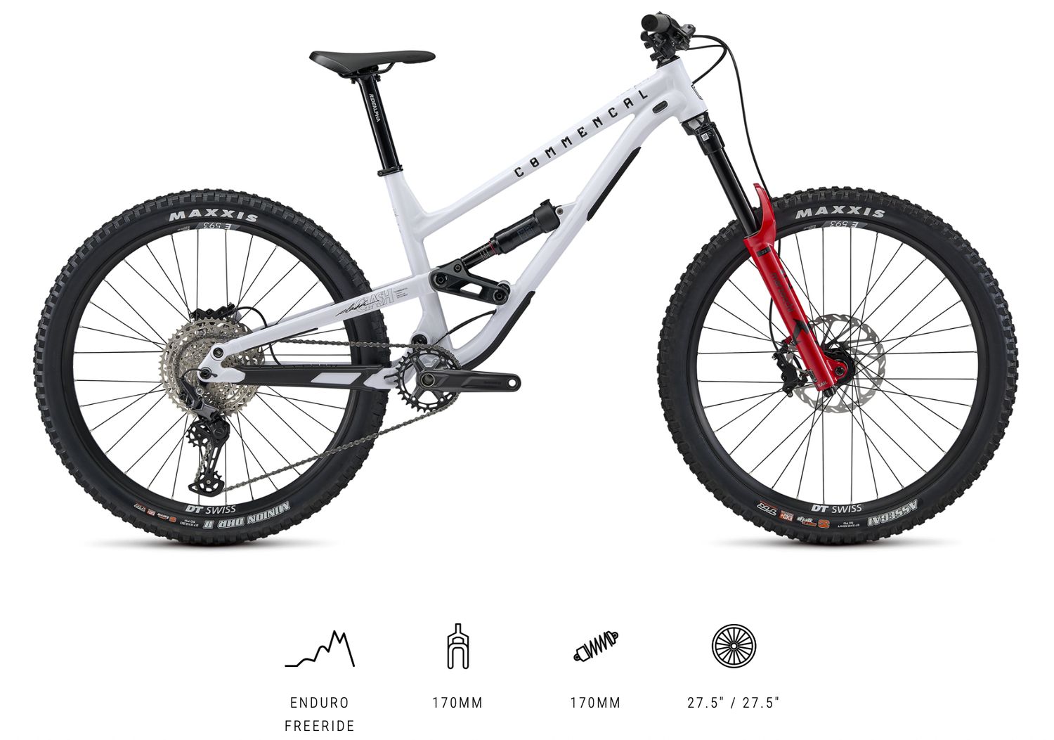 COMMENCAL CLASH MARZO PURE WHITE