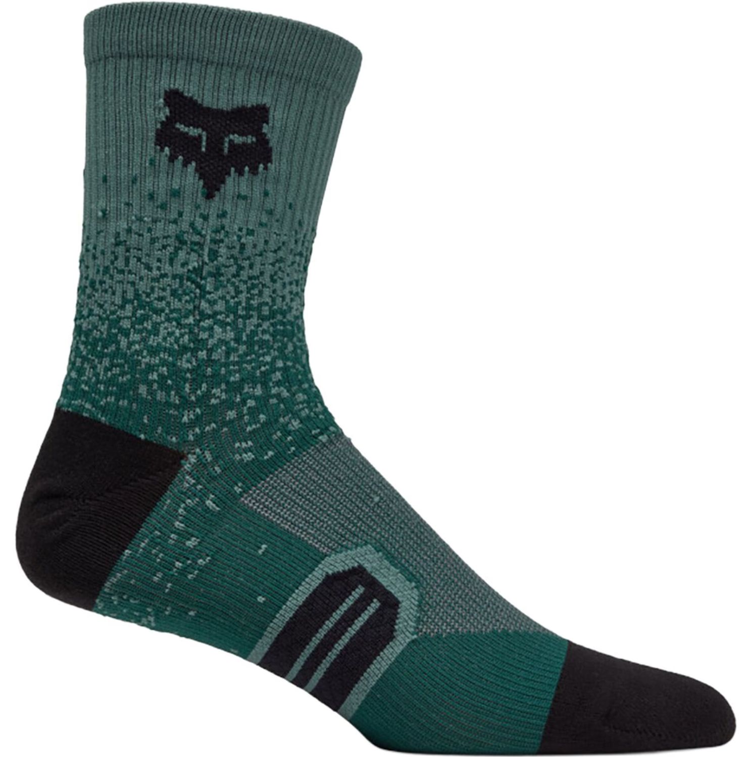 Fox Ranger 6" sock, Color: Ivy Green Fade, Size: X-Small/Small