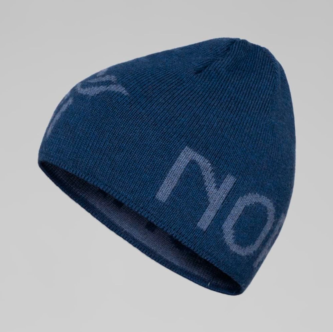 Norrøna Mid MerinoUll logo Beanie, Color: Indigo Night Melange