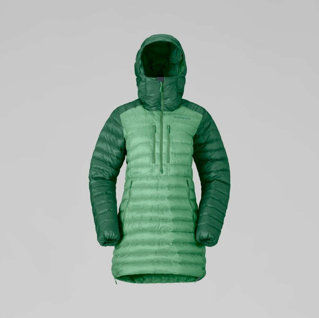 Norrøna W Lofoten Down 800 Anorak, Color: Dark Ivy, Size: Small