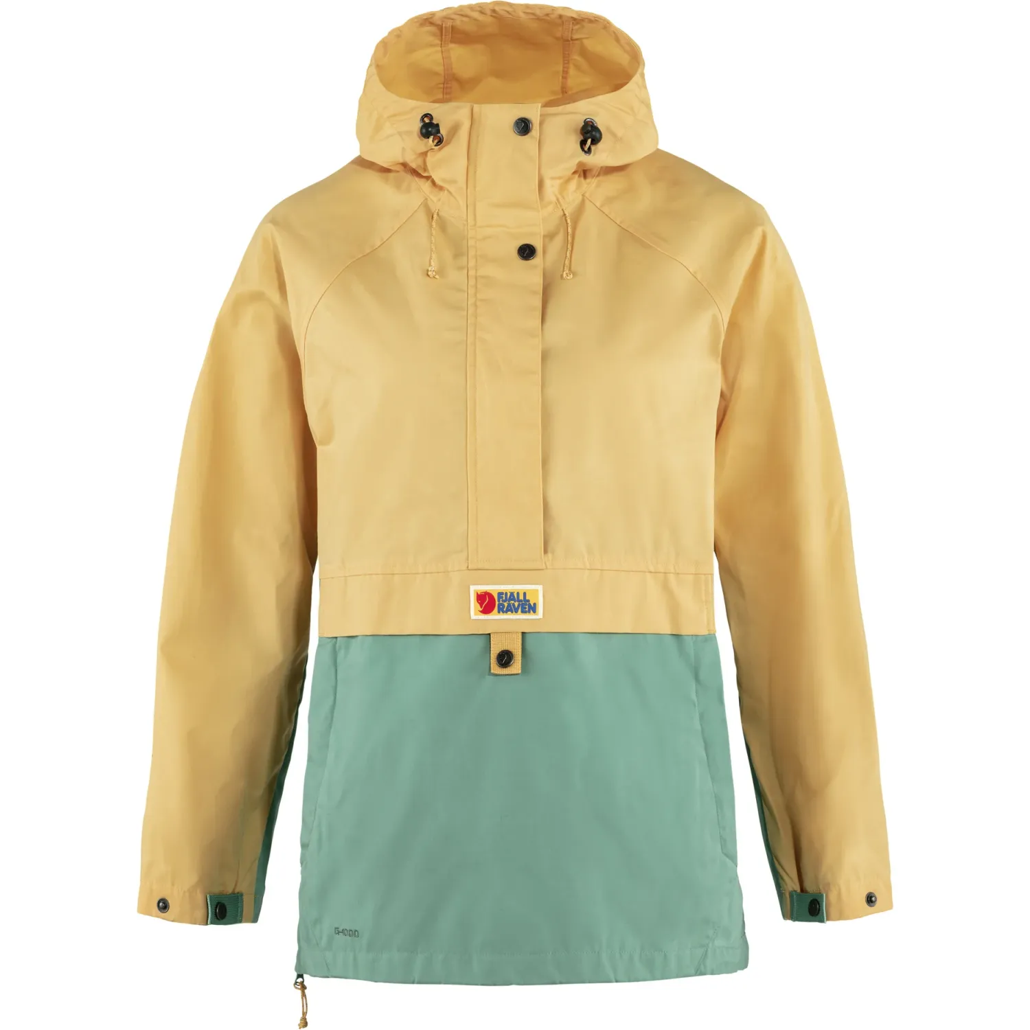 Fjällräven W Vardag Anorak, Color: Mais Yellow/Aloe green, Size: Small