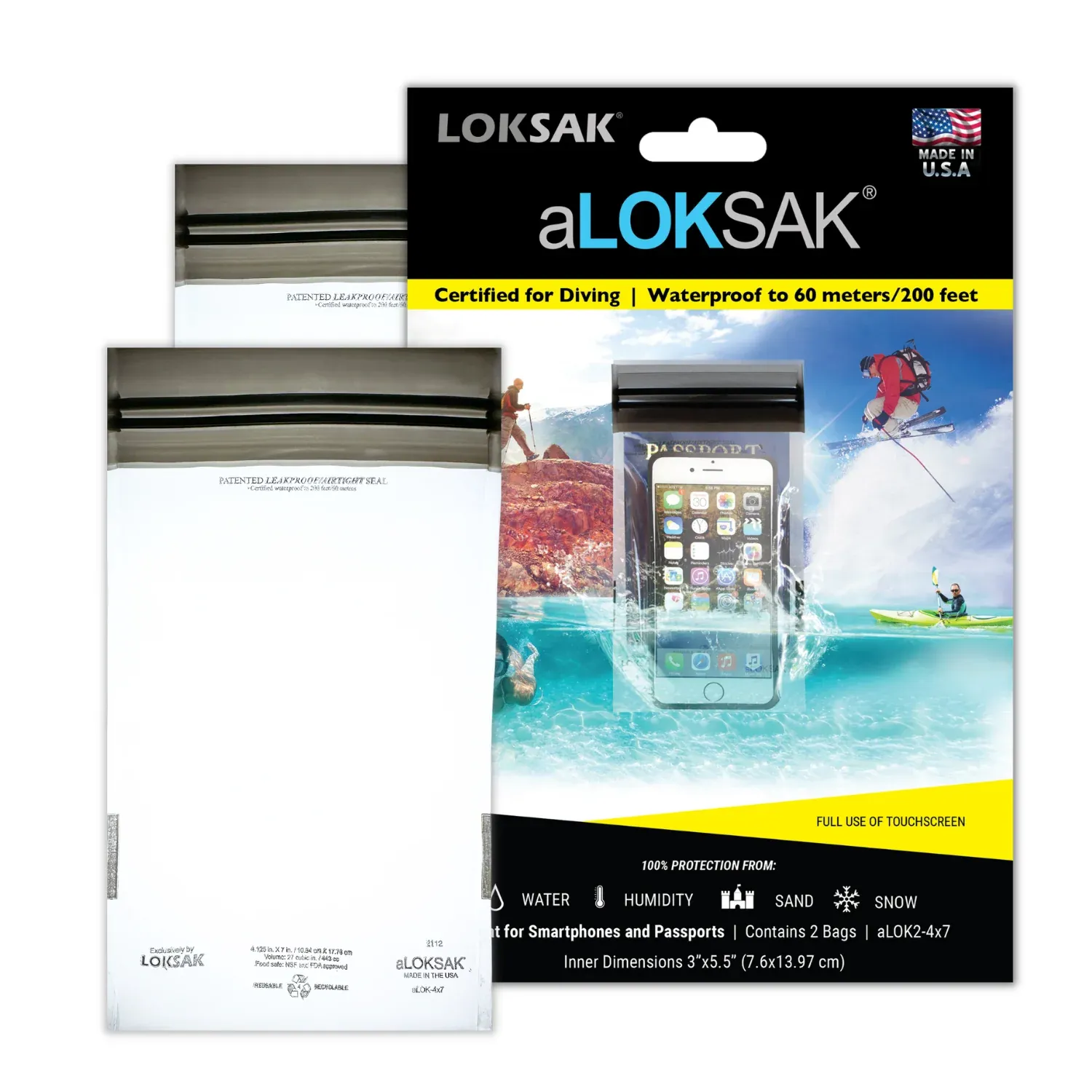 LM Aloksak 4" x 7" Bags - 2 Pack