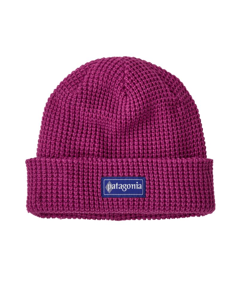 Patagonia Snowdrifter Beanie, Color: Hut Tripper Label: Amaranth Pink
