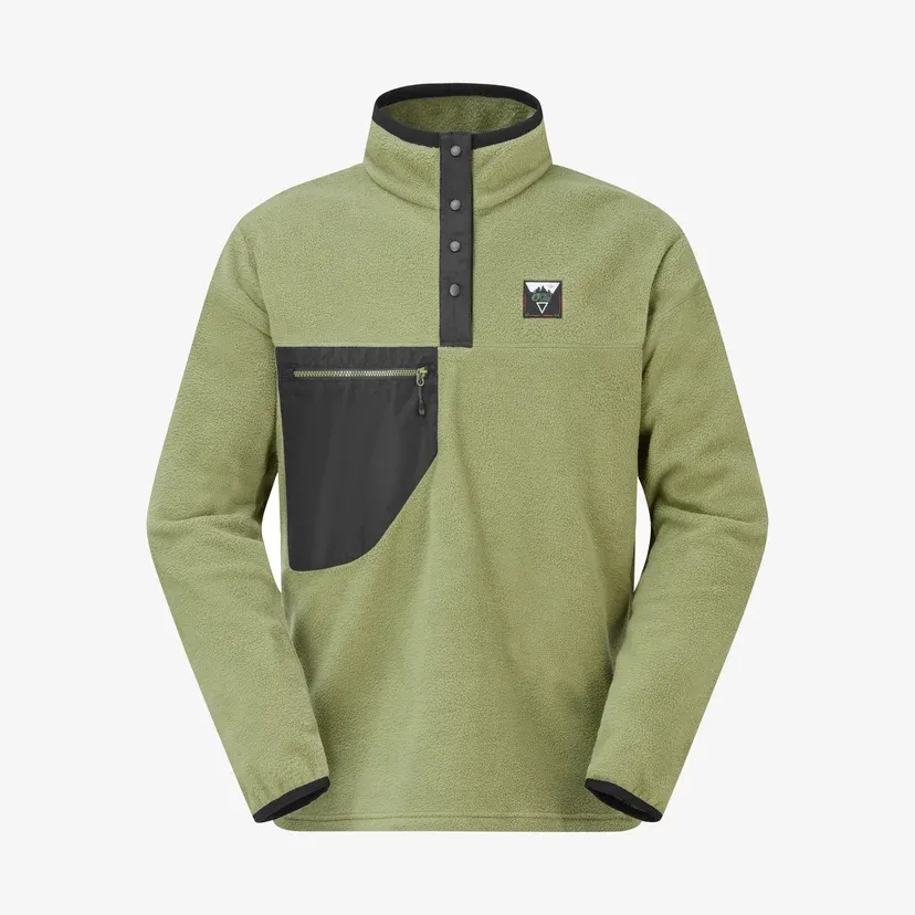 Picture M Arcca 1/4 Fleece*, Color: Olivine, Size: Small