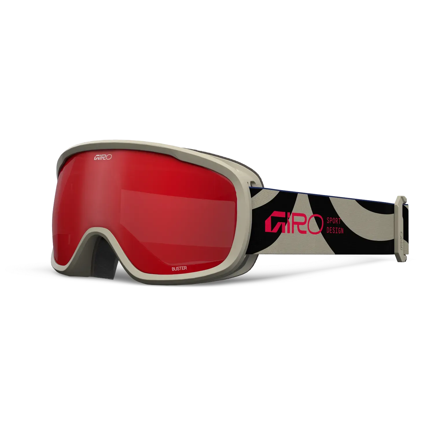 Giro Buster Goggle, Frame: Black Flow, Lens: Amber Scarlet