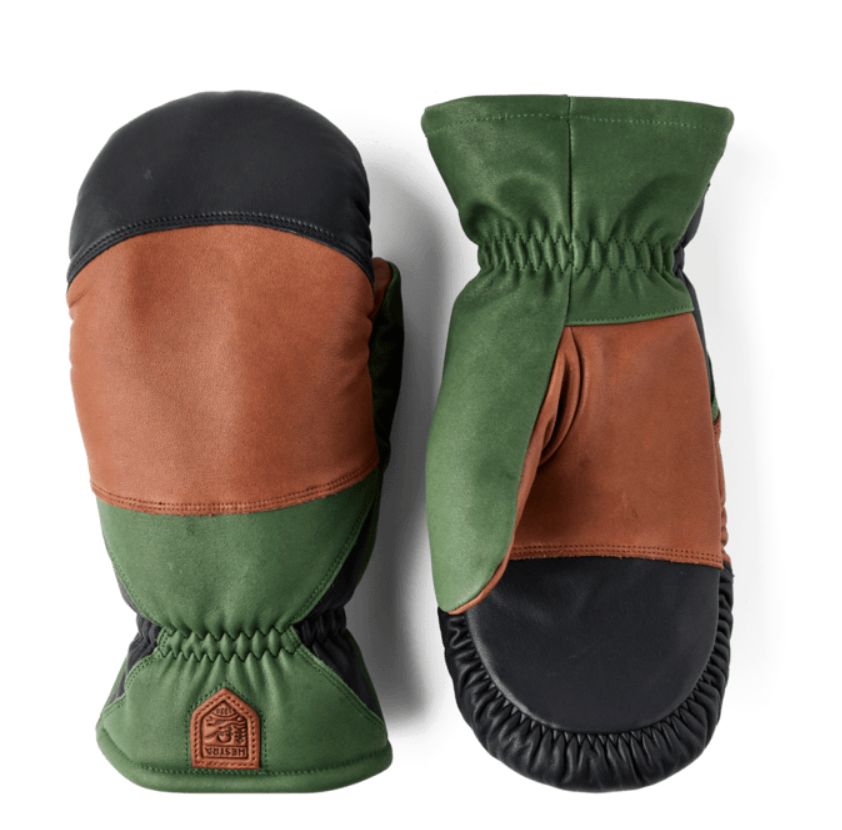 Hestra reMix Mitt, Color: Brown/Forest, Size: 6
