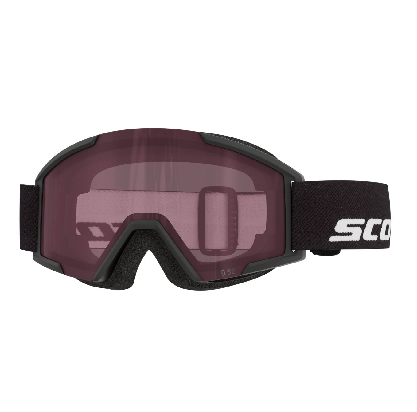 Scott Shield Jr Goggle, Frame: Black, Lens: Rose S2