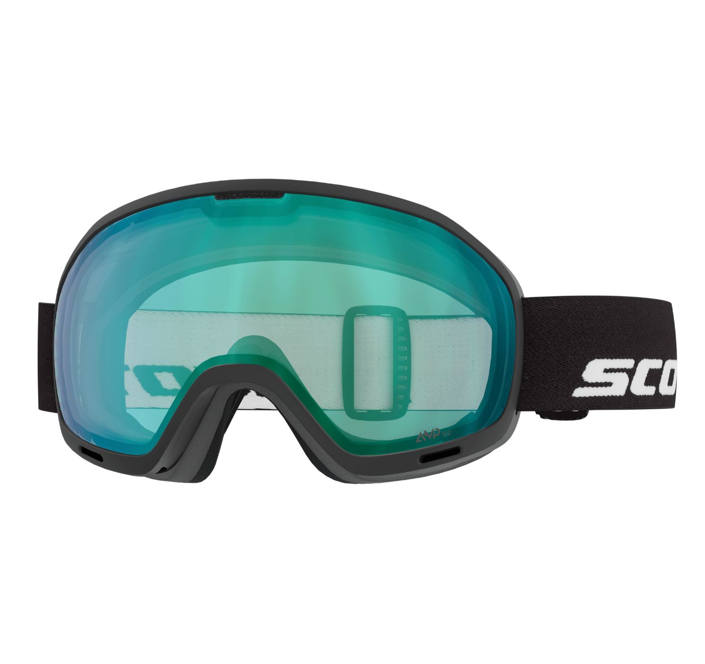 Scott Unlimited II OTG Goggle, Frame: Black, Lens: AMP Aurora Green Chrome S1