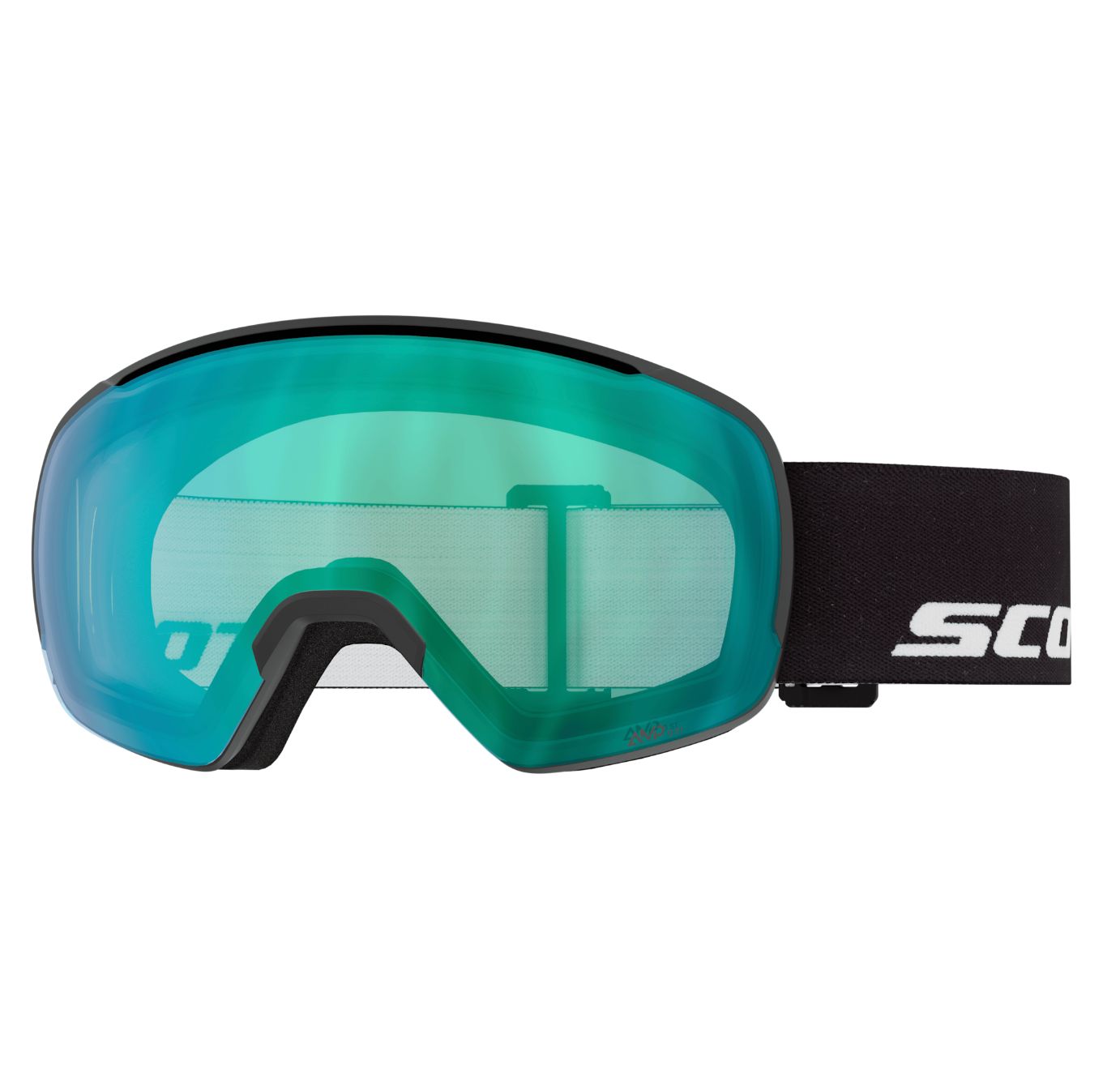 Scott Sphere OTG Goggle, Frame: Black, Lens: AMP Aurora Green Chrome S1