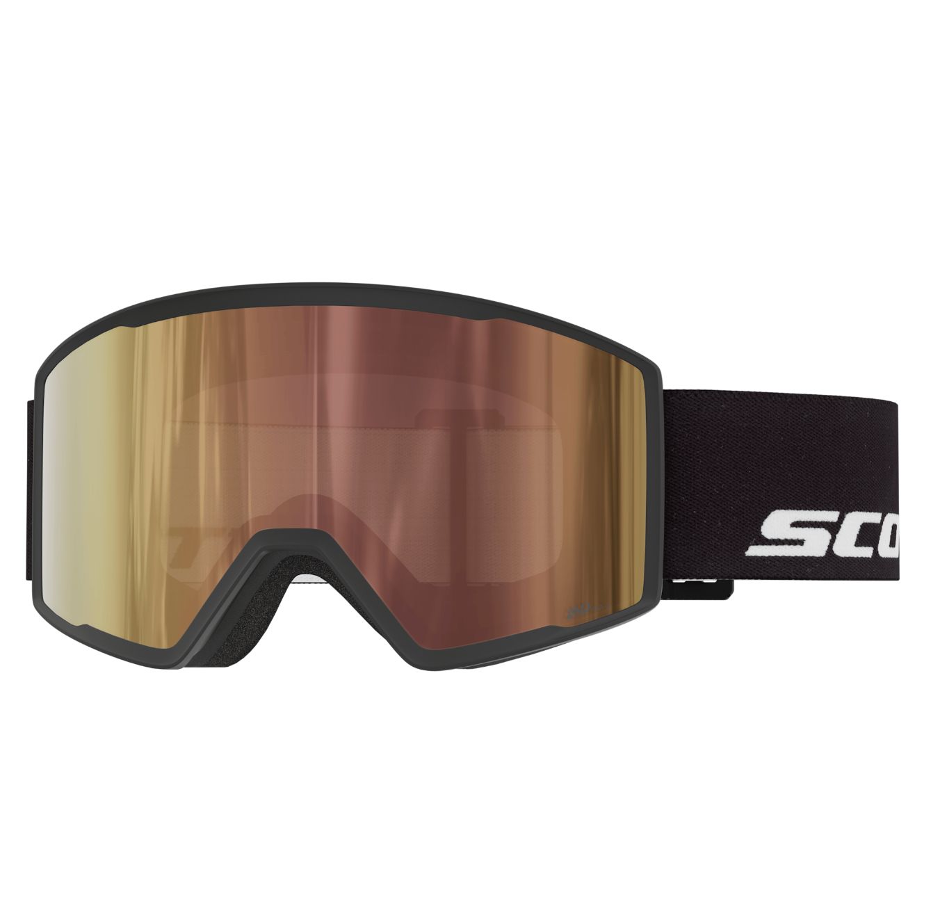 Scott Trace Pro LS Goggle, Frame: Black, Lens: AMP LS Cinnamon Chrome S1-3