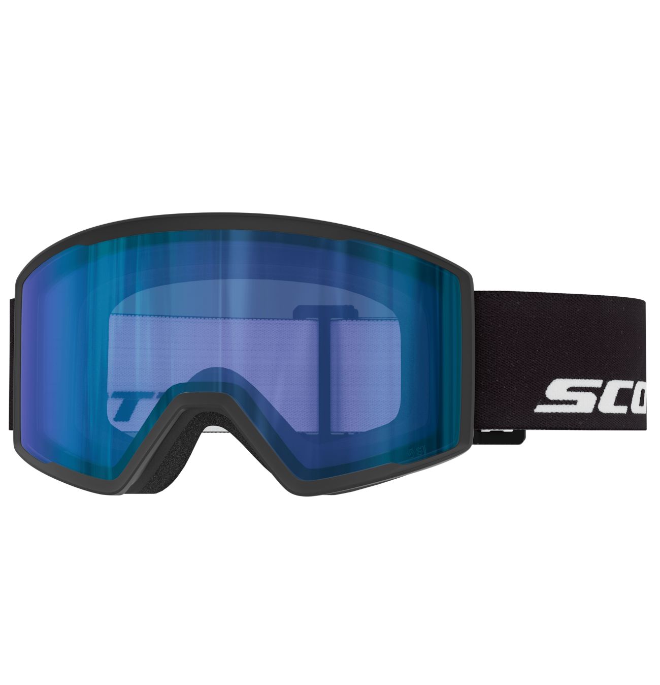 Scott Trace Pro Goggle, Frame: Black, Lens: Blue Chrome S1