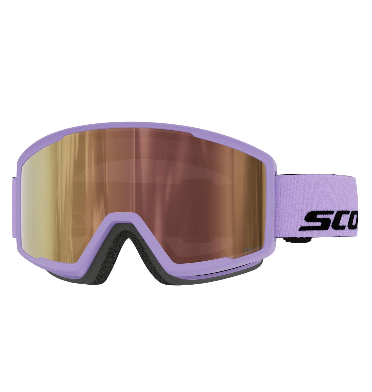 Scott Trace Pro Compact LS Goggle, Frame: Sherbet Purple/Black, Lens: AMP LS Cinnamon Chrome S1-3