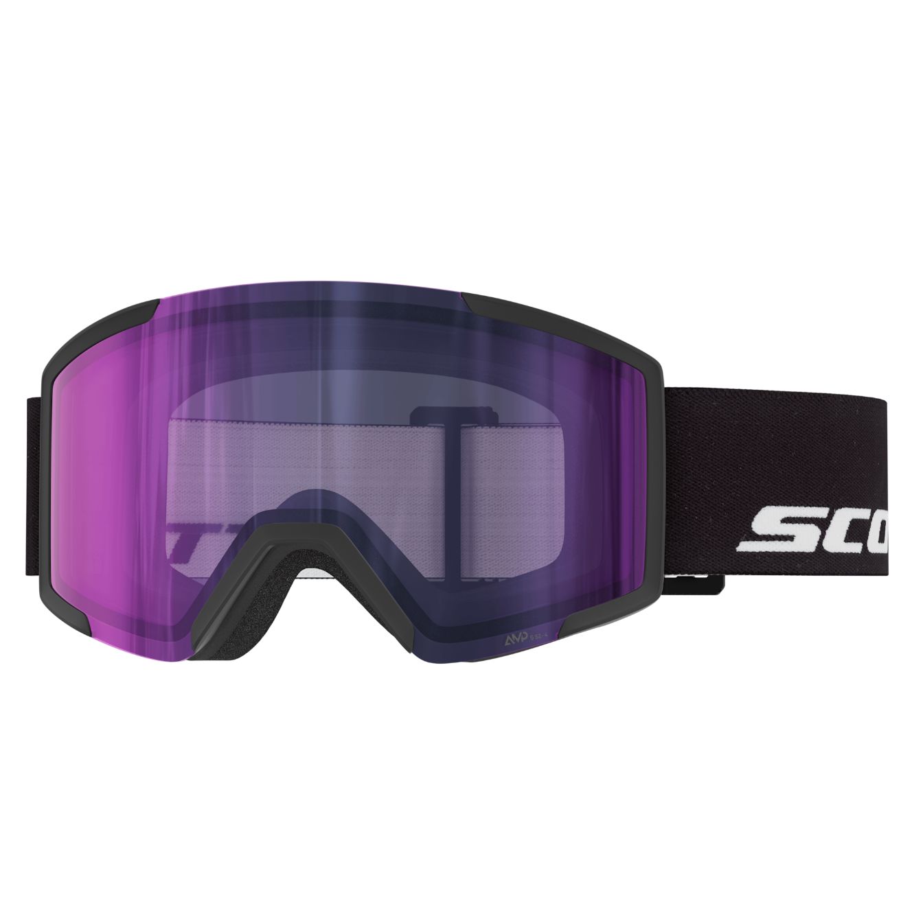 Scott Shield LS Goggle, Frame: Black, Lens: AMP LS Blue Chrome S2-4