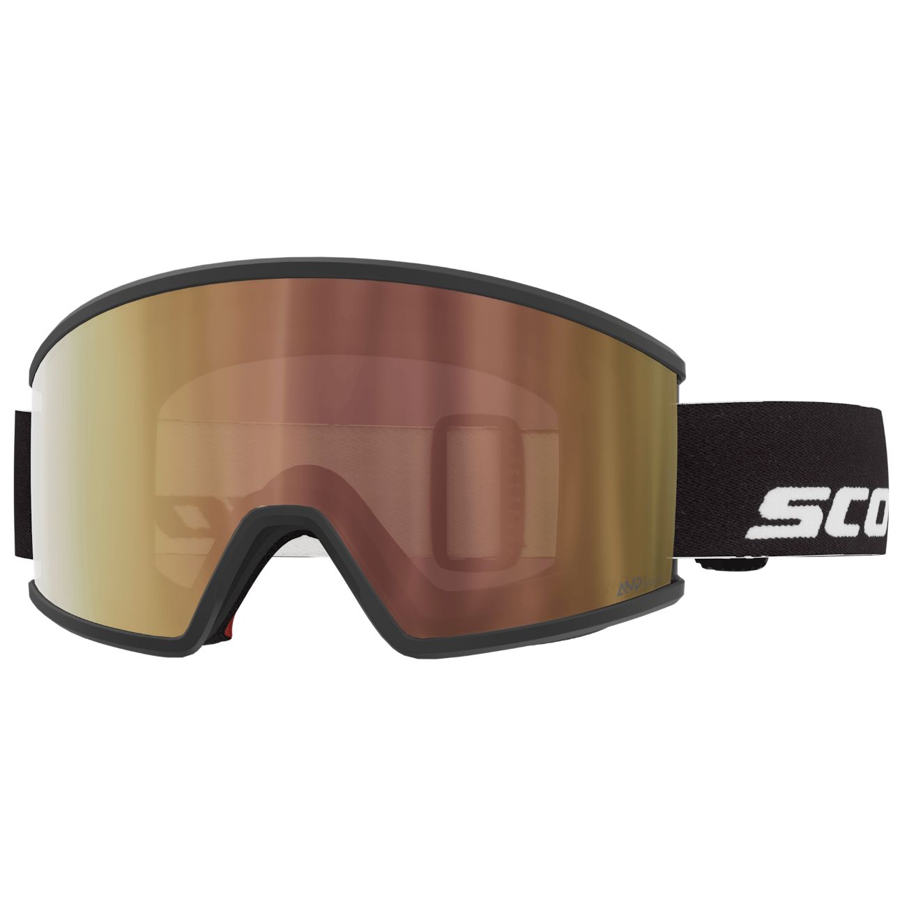Scott Ambit Compact LS Goggle, Frame: Black, Lens: AMP Cinnamon Chrome S1-3