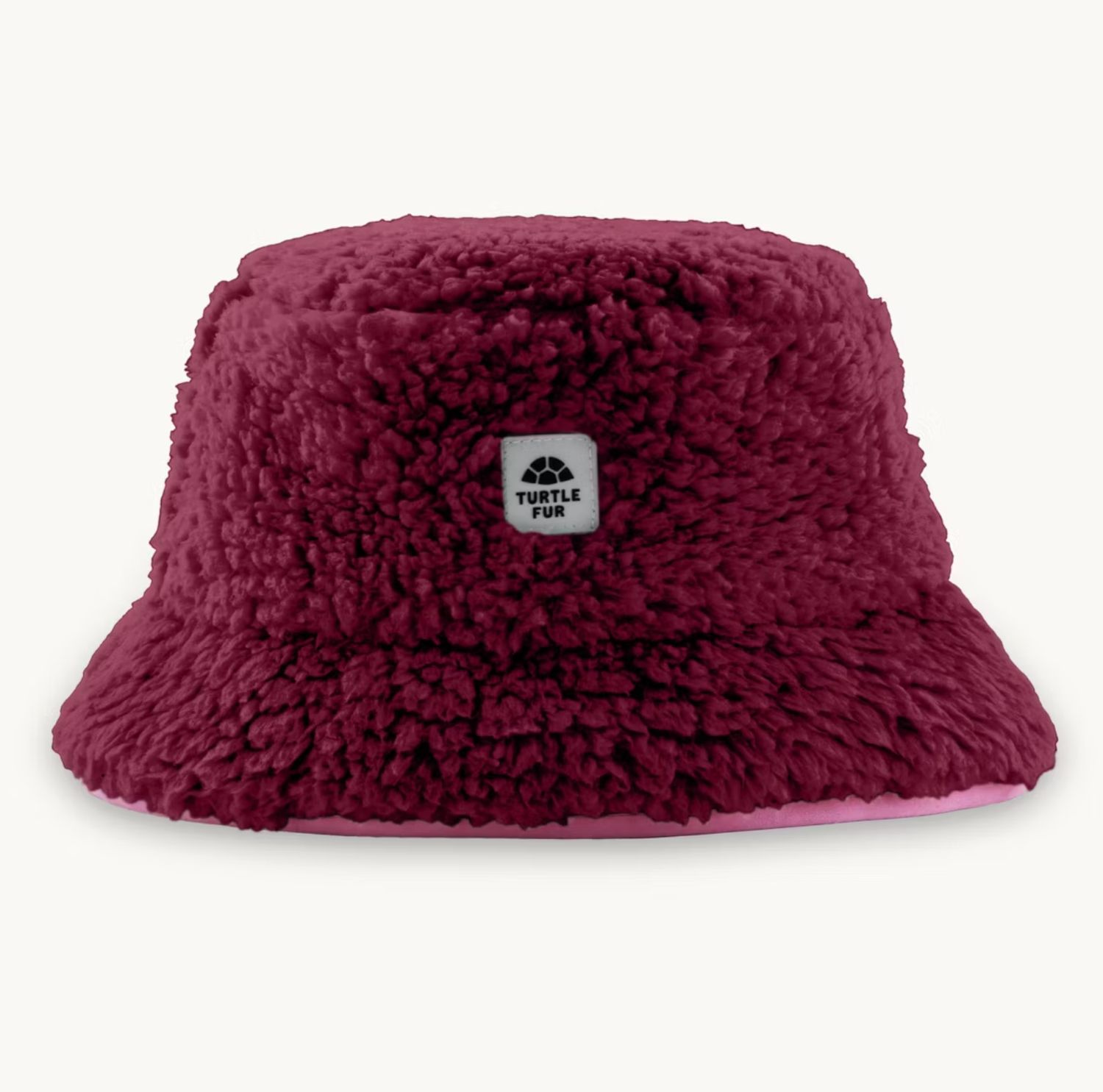 Turtle Fur CL Piped Stomp Bucket Hat, Color: Black Cherry