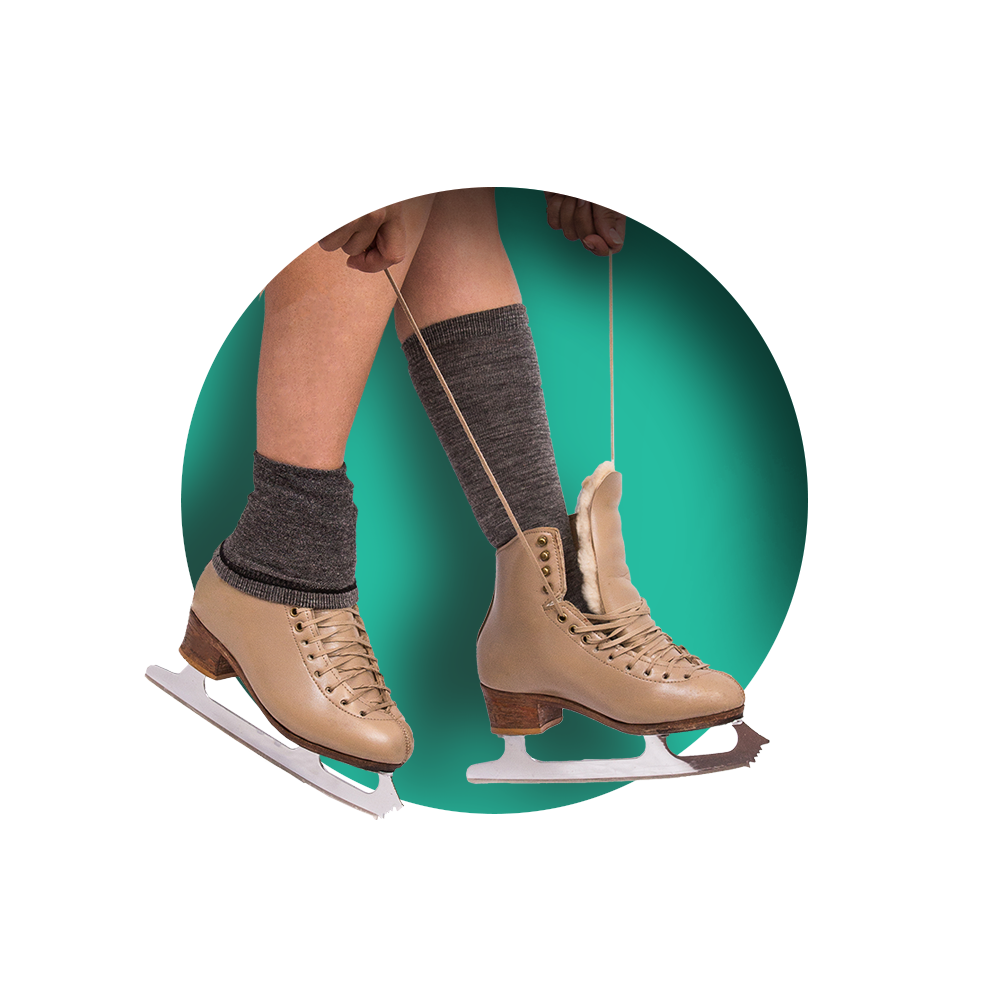 Floquiya Hi-Tech Skating Socks, Color: Heather Grey, Size: Short