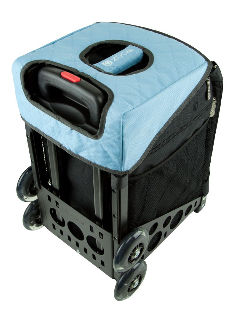 Zuca Cushion, Color: Gray-Gloss Blue