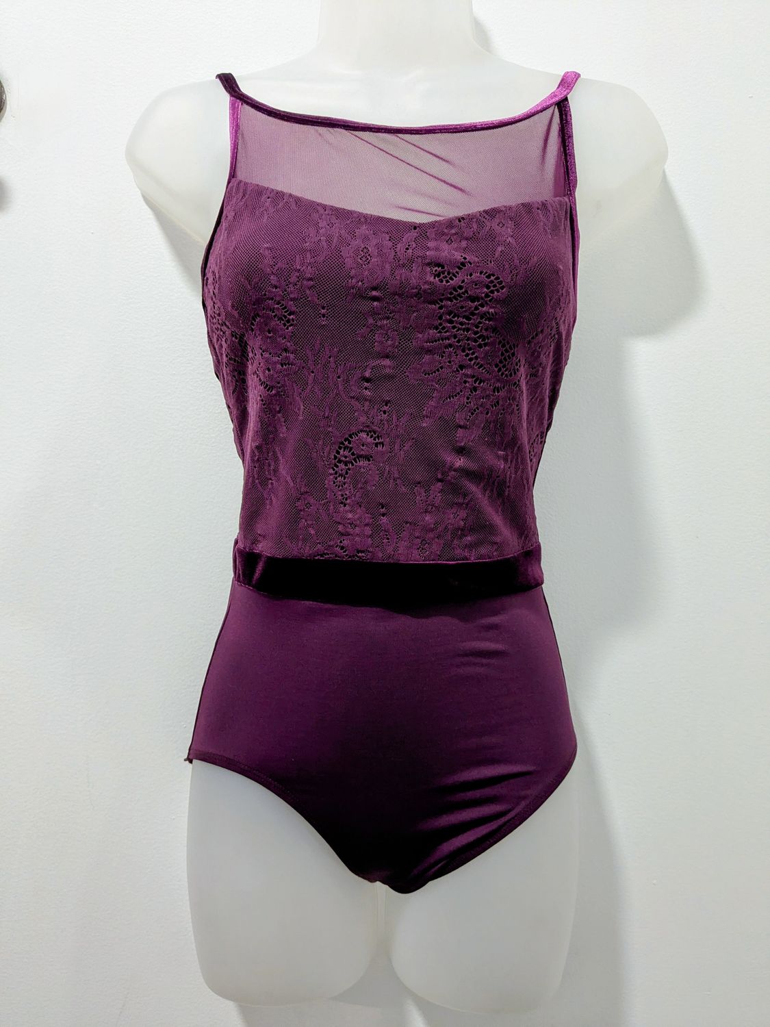 Velvet Bodysuit Adult Medium