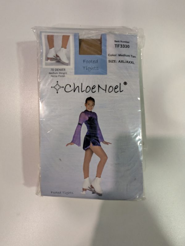 TF3330 ChloeNoel Tights Youth Medium Tan AL Matte