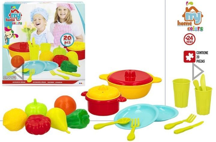 Set accesorios cocina y comidas 20 pzas