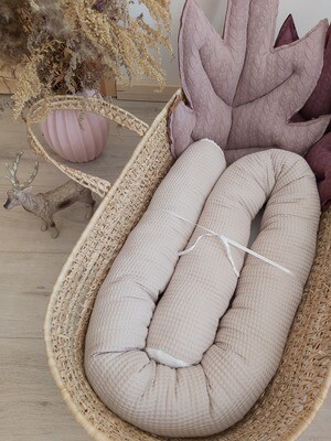 Bettschlange Waffelpique uni Beige SOFORTVERKAUF Bettschlange Waffelpique uni Beige SOFORTVERKAUF