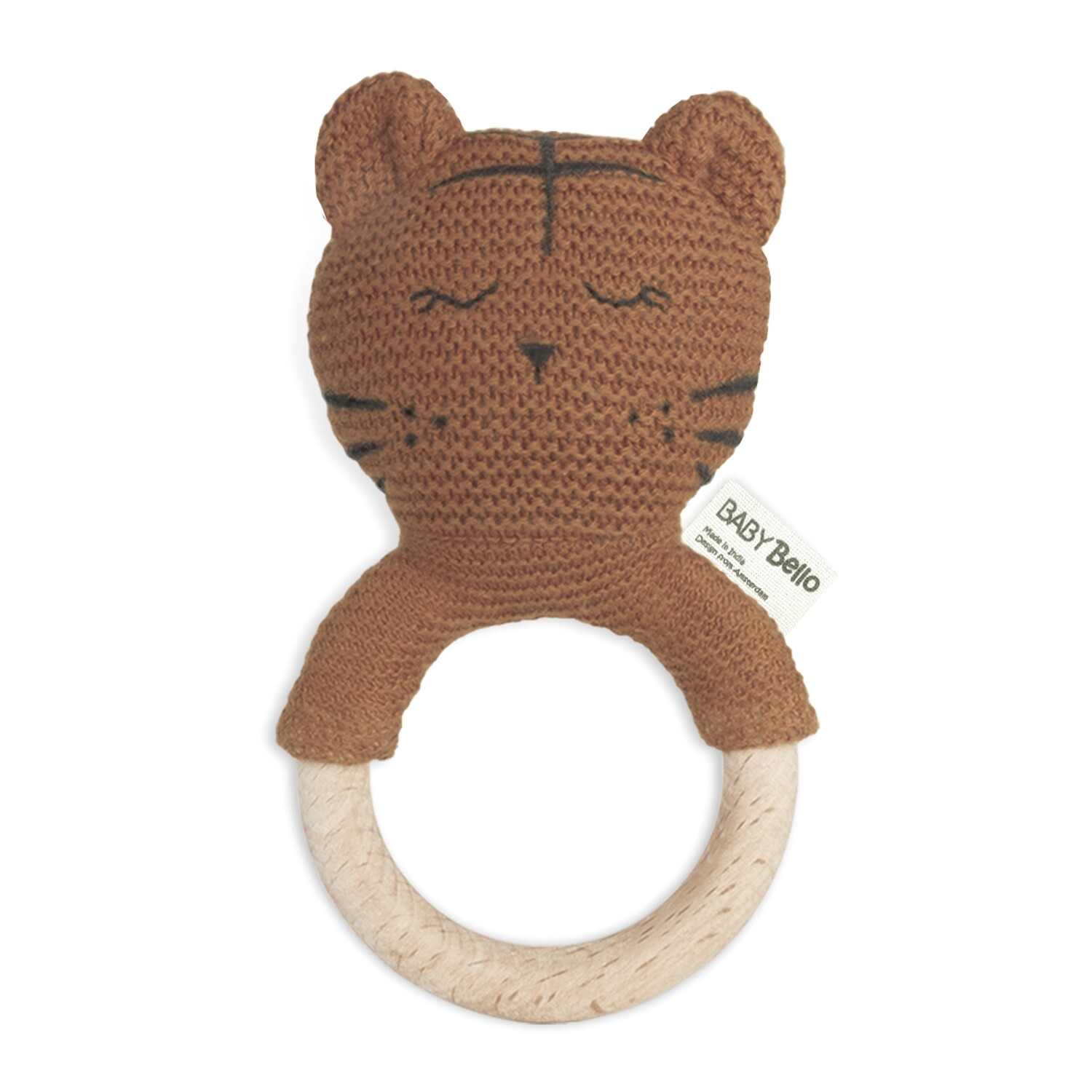 Baby Bello Toby the Tiger Beißring mit Rassel