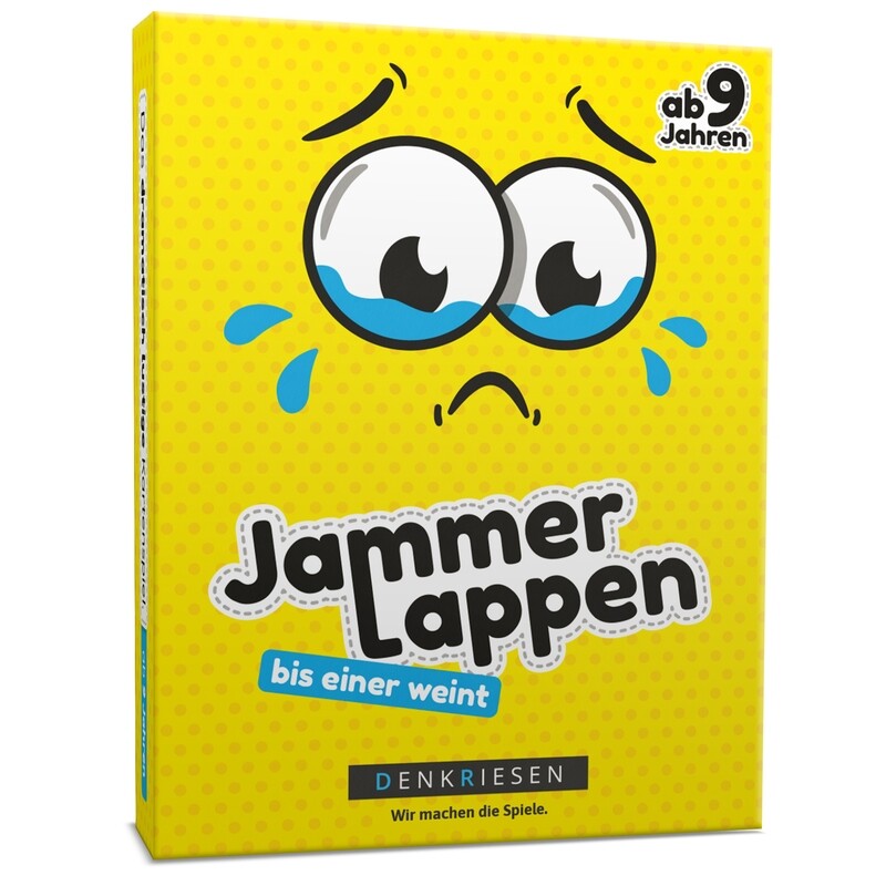 SALE Denkriesen - Jammerlappen (Kartenspiel)Das dramatisch lustige Kartenspiel "bis einer weint" SALE Denkriesen - Jammerlappen (Kartenspiel)Das dramatisch lustige Kartenspiel "bis einer weint"