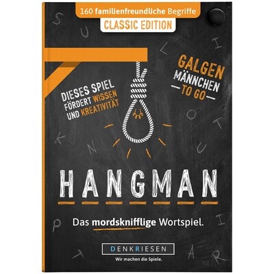 SALE Denkriesen HANGMAN - CLASSIC EDITION "Galgenmännchen TO GO"