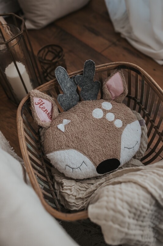 Art.K-Design Reh Rehkopf mit Namenszug auch als Spieluhr