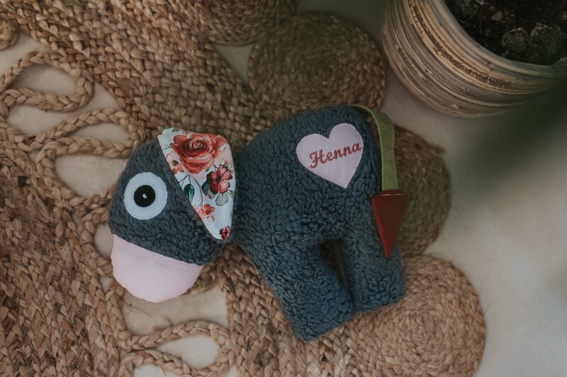 Art.K-Design Esel mit Namenszug auch als Spieluhr