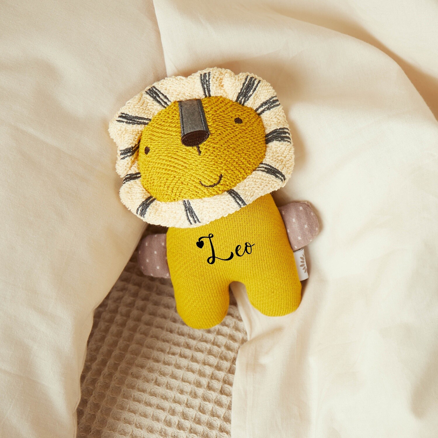 Bieco Kuscheltier Löwe 19cm personalisierbar