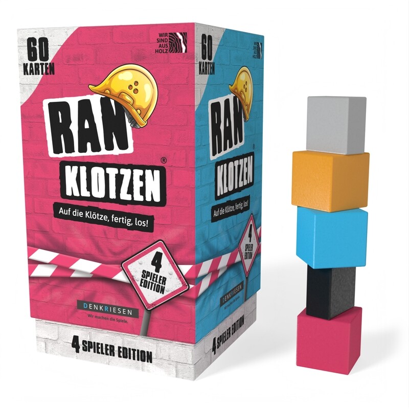 SALE Denkriesen RANKLOTZEN - „Auf die Klötze, fertig, los!“ - 4 Spieler Edition SALE Denkriesen RANKLOTZEN - „Auf die Klötze, fertig, los!“ - 4 Spieler Edition