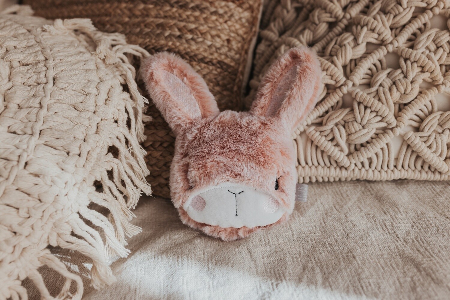 Art.K-Design Hase kleines Hasenköpfchen rosa oder weiß auch als Spieluhr