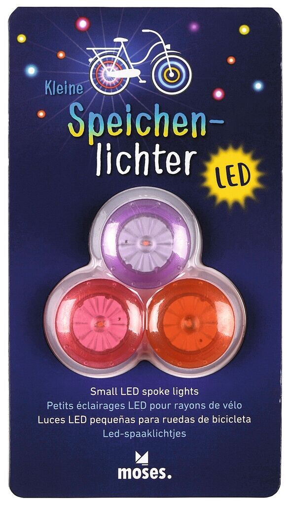 SALE Moses Kleine Speichenlichter LED 3er Set (versch. Farben)