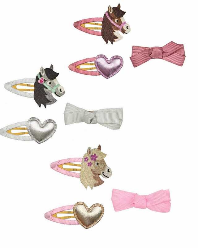 Moses Haarklammer-Set Pferde 3er Set (versch. Farben)