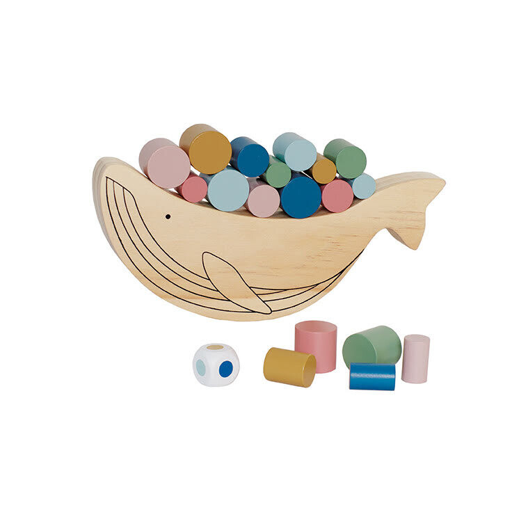 SALE Jabadabado Balancierender Wal personalisierbar, Balancing Whale