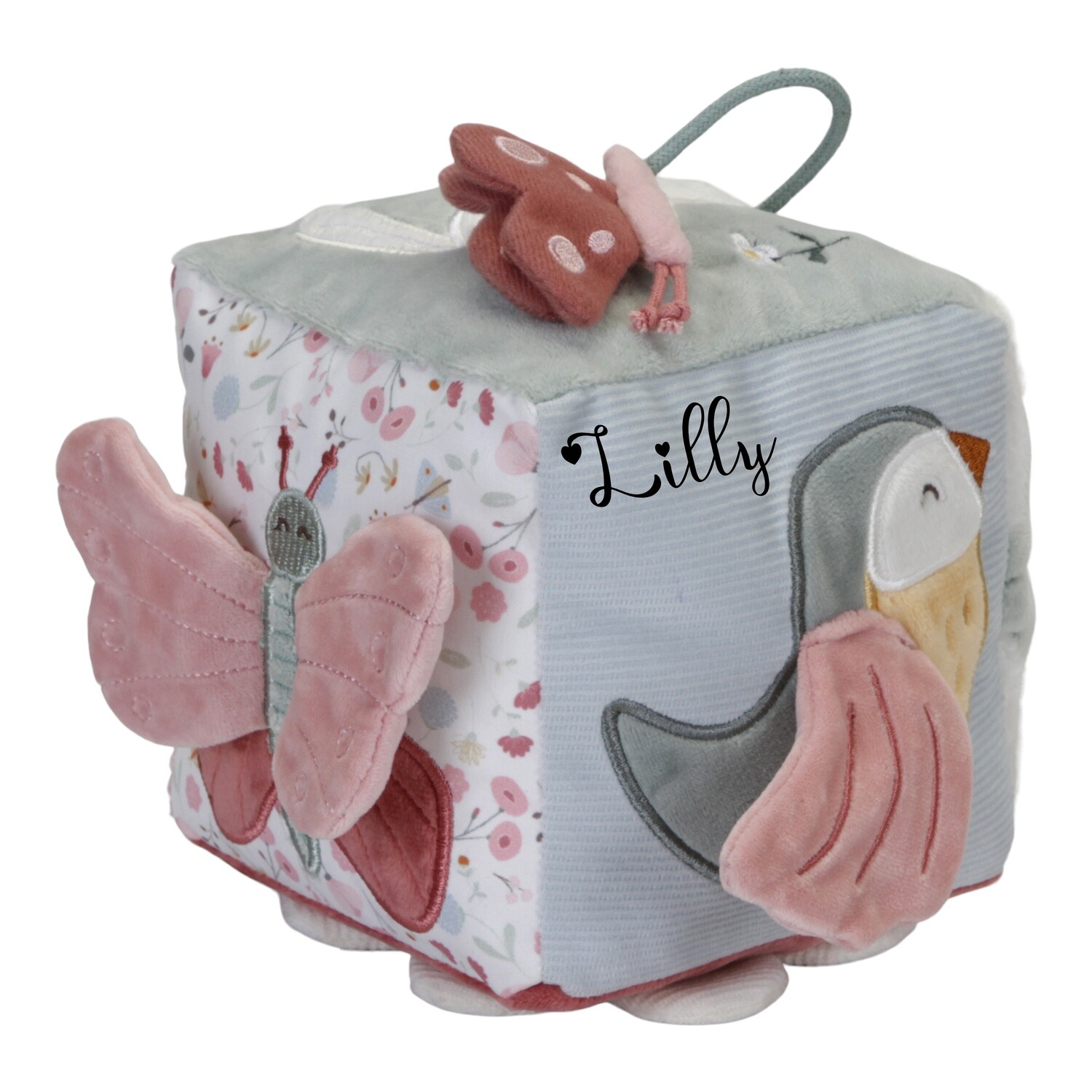 Aktivitäten Würfel Flowers &amp; Butterflies | Little Dutch personalisierbar