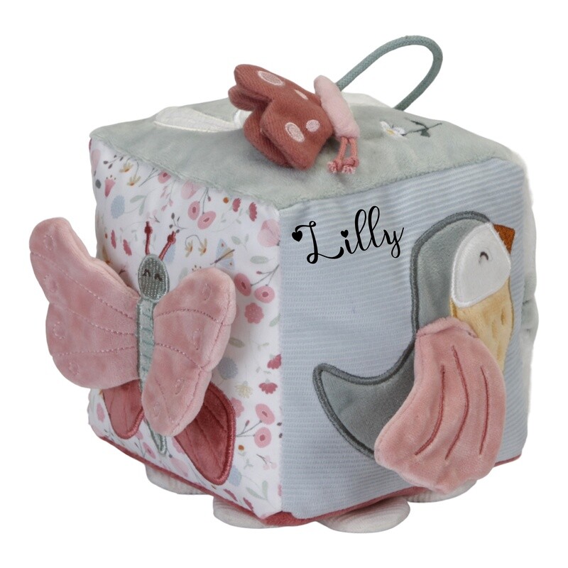 Aktivitäten Würfel Flowers &amp; Butterflies | Little Dutch personalisierbar