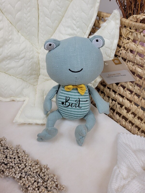 Bieco Kuscheltier Frosch personalisierbar
