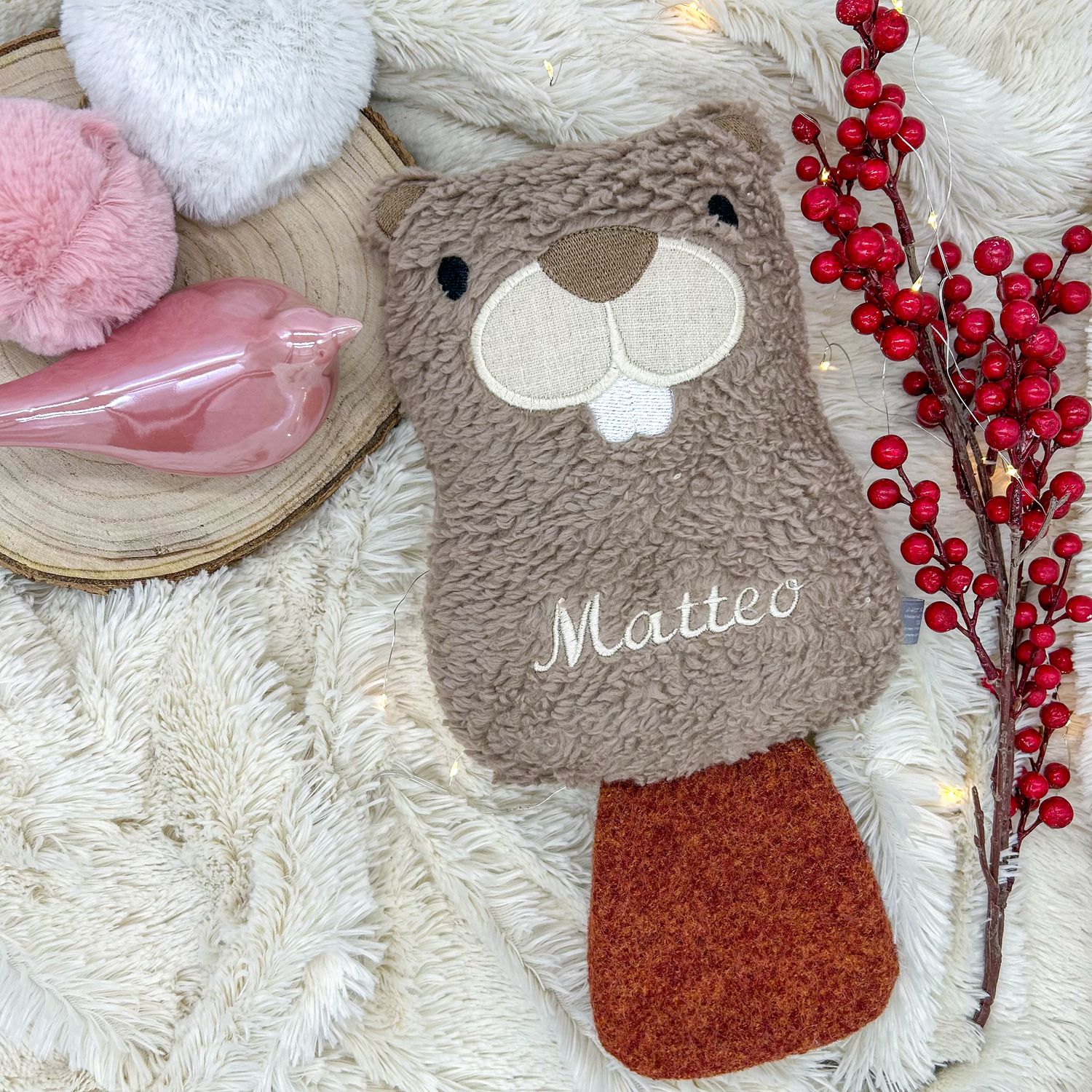 Art.K-Design Biber mit Namenszug und auch als Spieluhr