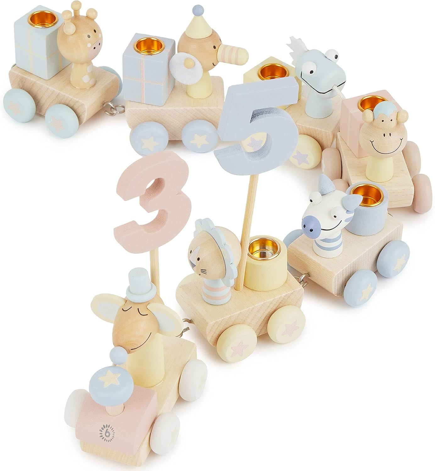 SALE B-Ware Bieco Geburtstagszug Candy 0-99 Jahre ohne Kerzen