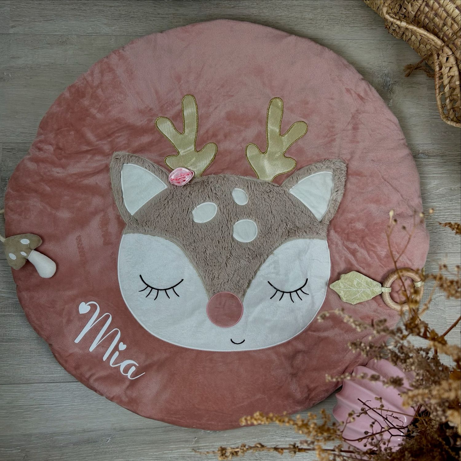 Bieco Spieldecke Reh Ella personalisierbar