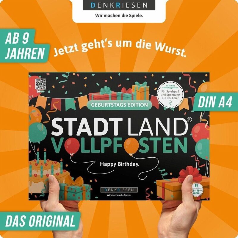 Denkriesen Stadt Land Vollpfosten GEBURTSTAGS EDITION
