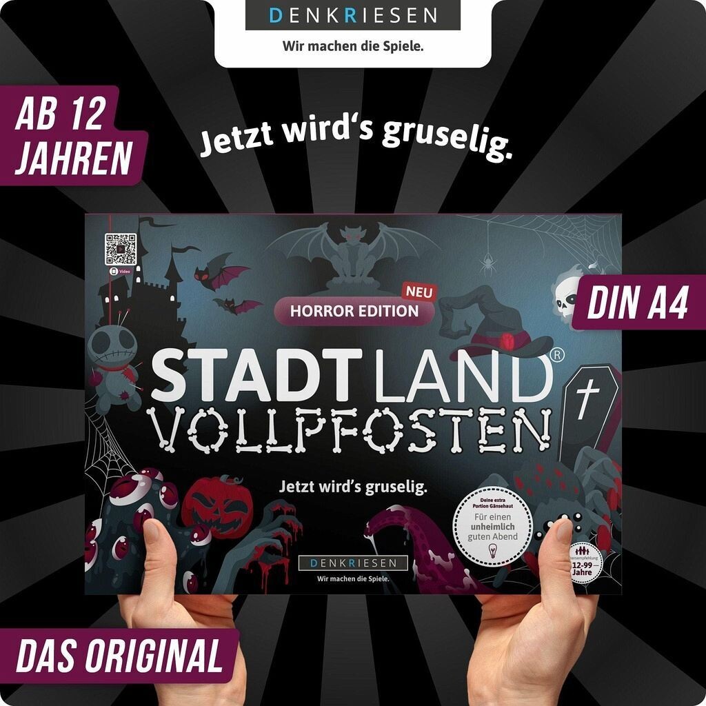 Denkriesen Stadt Land Vollpfosten HORROR EDITION - "JETZT WIRD’S GRUSELIG