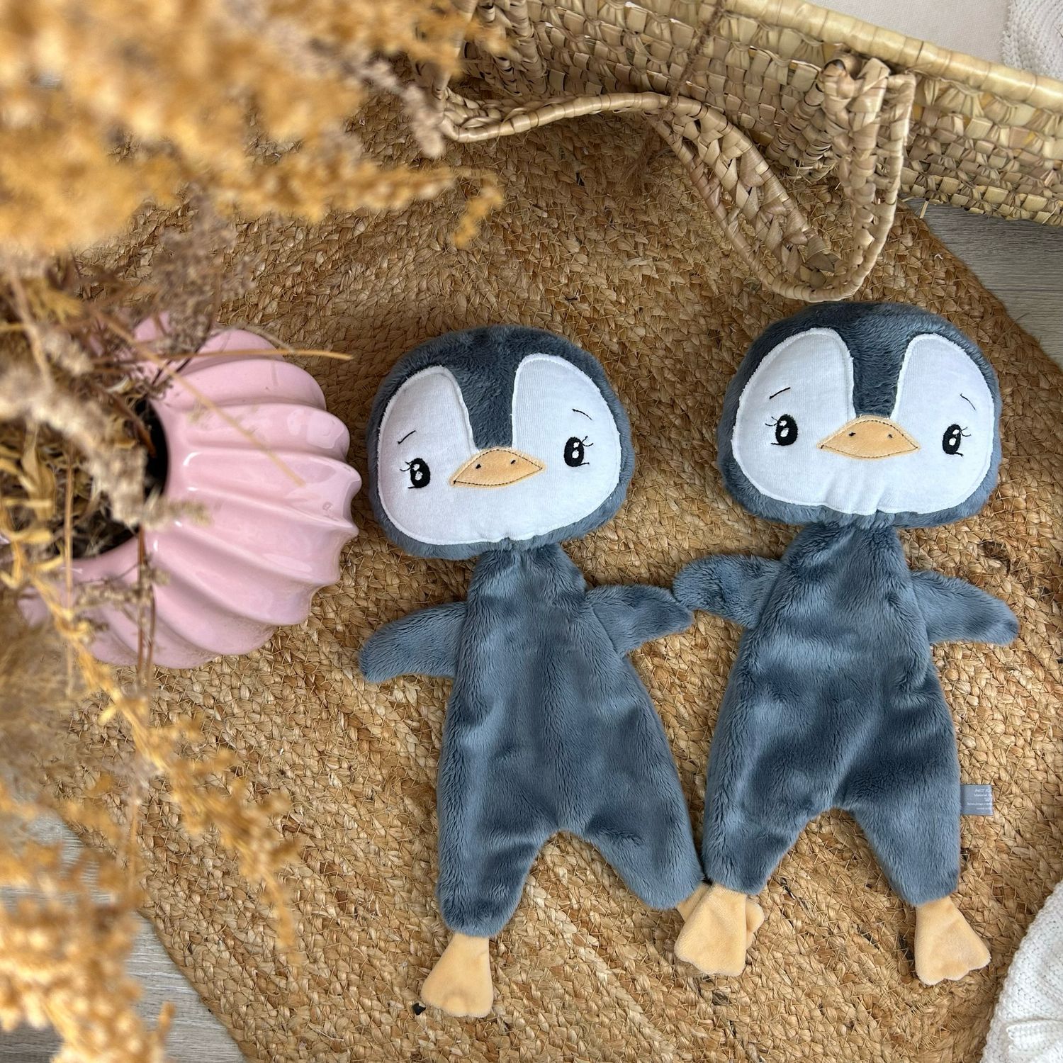 SOFORTVERKAUF Art.K-Design Pinguin Schmusetuch Schnuffeltuch sofort Versandfertig