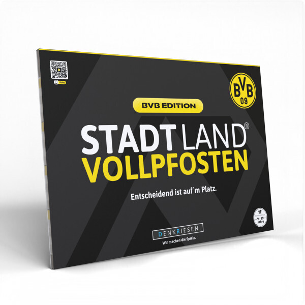 Denkriesen Stadt Land Vollpfosten BVB EDITION - "ENTSCHEIDEND IST AUF'M PLATZ