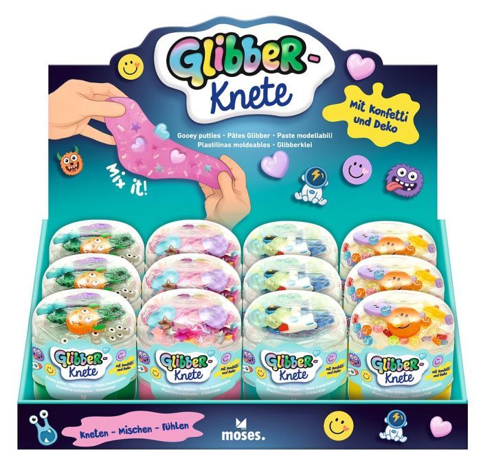 Moses Glibber-Knete verschiedene Farben