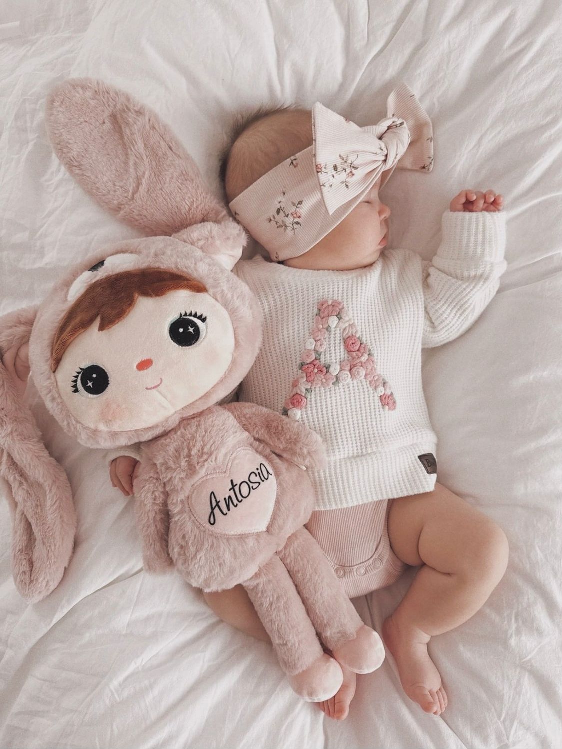 ​Metoo Hase rosa ca. 50cm personalisierbar