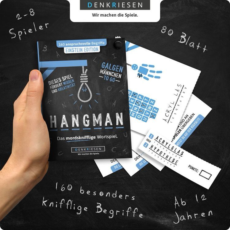 Denkriesen HANGMAN - EXPERTEN EDITION Das mordsknifflige Wortspiel